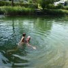 Schwimmen im Badeteich